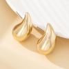 Trendy European-American Water Drop Earrings: Fashionable, Versatile, and Bright