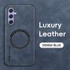 Luxury Leather Magnetic Case For Samsung Galaxy A55 5G A35 A54 A34 A14 A24 A53 A33 A13 A52S A32 A12 A51 Sheepskin Silicone Cover