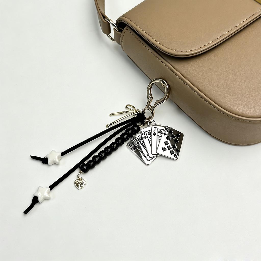 Bag Pendant Charm Braided Rope Keychain Bag Charms for Purse Handbags Bag Accessories Car Key Charm for Women Girls Gift