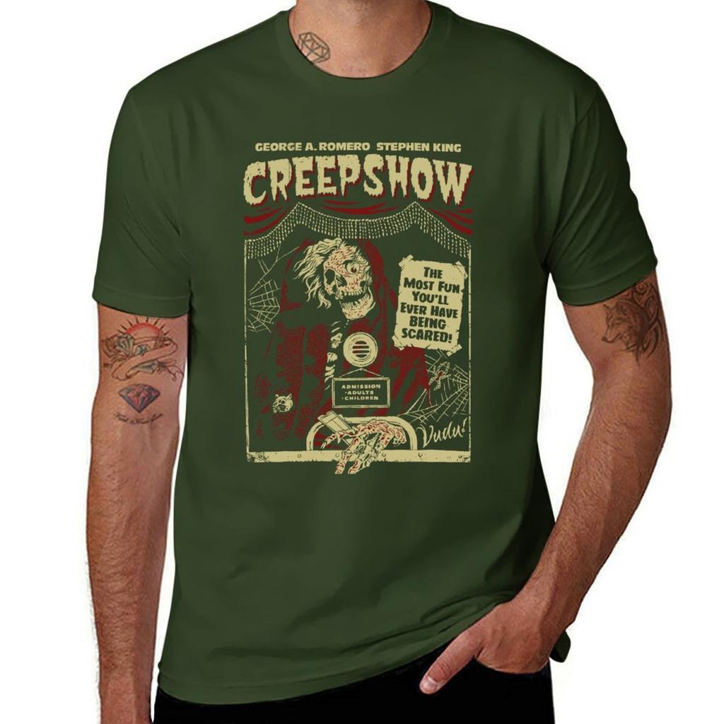 Creepshow Tshirt quickdrying graphics summer clothes oversized mens funny t shirts