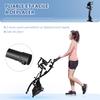 Folding Exercise Bike, 4-in-1, Magnetic, Resistance Bands, LCD, 120 kg, Black