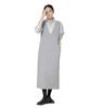 Nano Universe Needle Jersey Size S Gray V-Neck Dress, Women's, (021), (669-5219320)