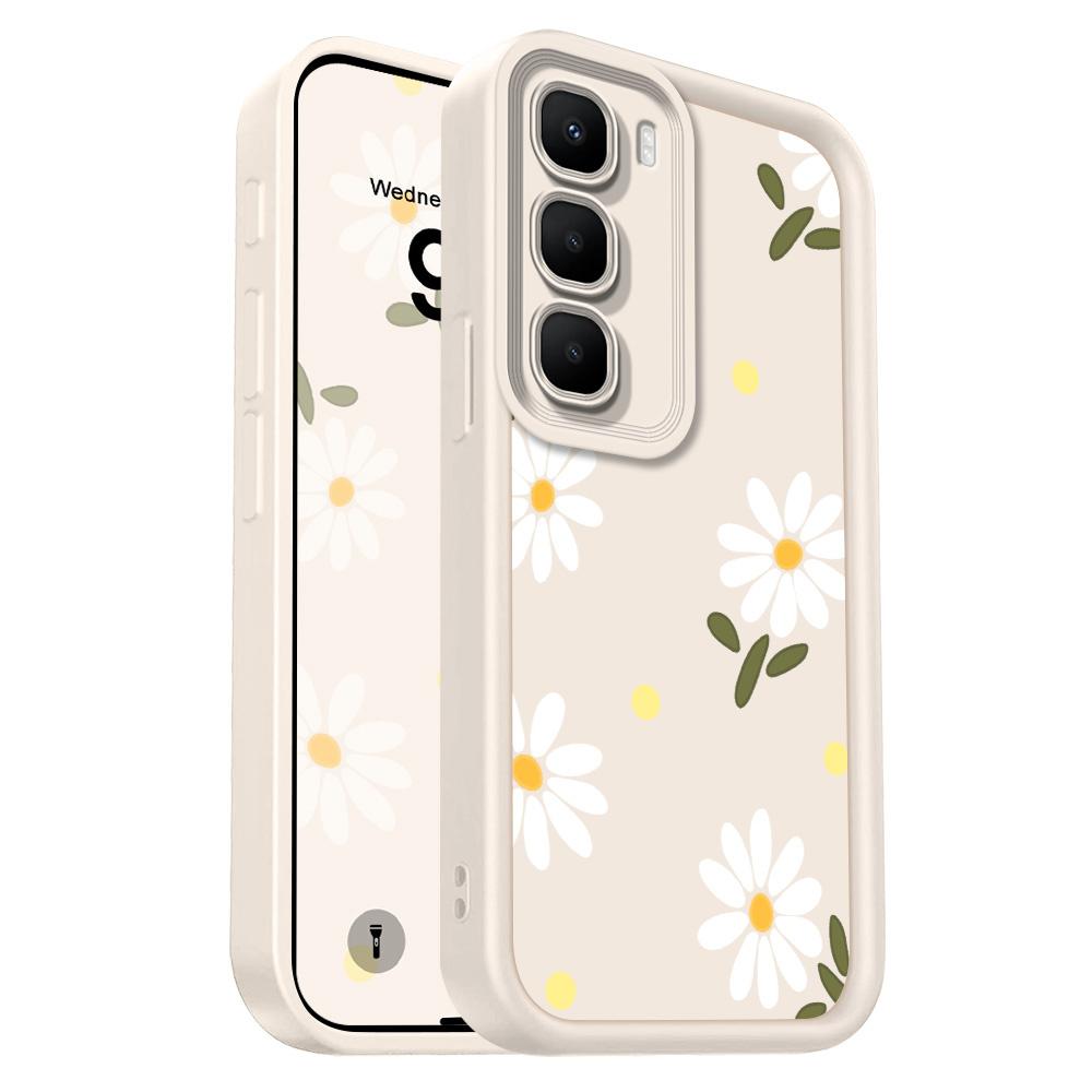 

Falling Daisies Phone Case For Infinix Hot 60 60I 50 40 40I 30 30I 20 Pro Plus Play 4G 5G Staircase Soft Cover Hot 50 Pro 4G белый
