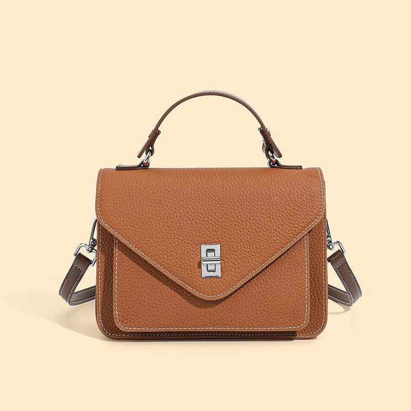 Leather Small Square Bag Versatile Trend Handbag Bag New Messenger Bag
