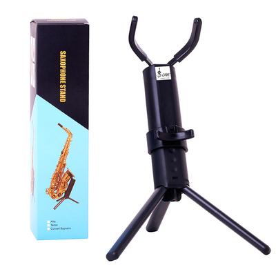 Faltbarer Altsaxophonständer Verstellbarer Saxophonhalterständer Rutschfestes Dreieck-Basisdesign Holzblasinstrumenten-Schutz Zubehör