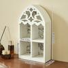 1PC Wooden Multi-Tier Wall Shelf Living Room Decorative Wall Rack Study With Intricate Carved Design Bedroom Shelf Vintage 2 Sizes
