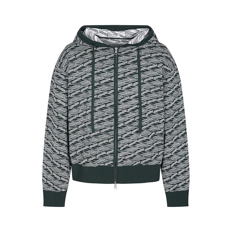 CROQUIS Men's Hooded Knit Cardigan