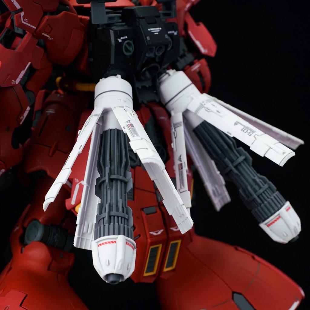 HG RG Sazabi Modification Backpack Robot MS Detail Up Parts Plastic 1/144
