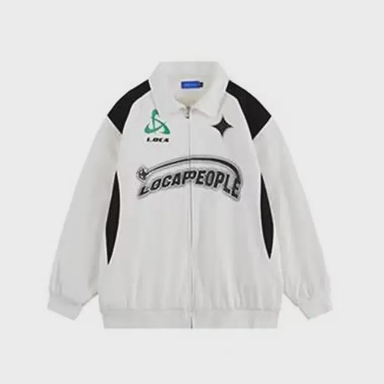 

Американский ретро-кардиган с лацканами: Осенний повседневный свободный крой для женщин, пар и студентов M белый