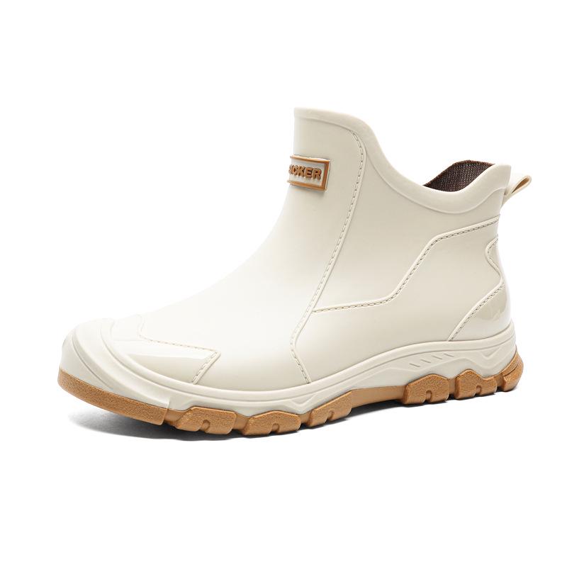 Men's Waterproof Non-Slip Rubber Rain Boots - Short, Wear-Resistant for Outdoor and Casual Use