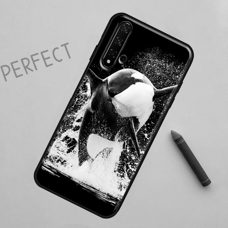 Killer Whale Orca For Huawei Nova Y91 Y70 Y72 Y73 Y60 Y90 Y61 8i 7i 11i 12i 12s 9 10 SE P20 P30 P40 Lite Case