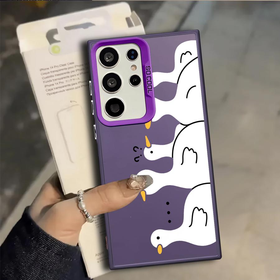 Phone Cover Case for Samsung Galaxy S25 S20 Plus S24 FE S25Edge Note 20 Ultra S23 S23 Ultra S21 S22 Cute Duck