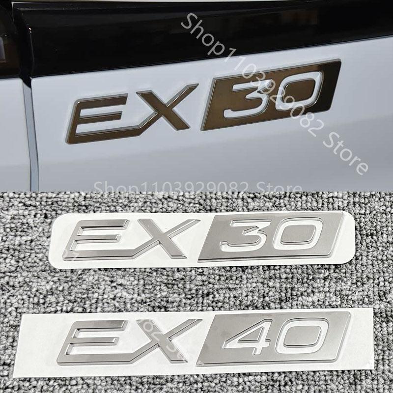 EX40 EX30 For Volvo EX40 EX30 Styling Accessories  Rear Trunk Tail Logo Sticker Emblem Deca