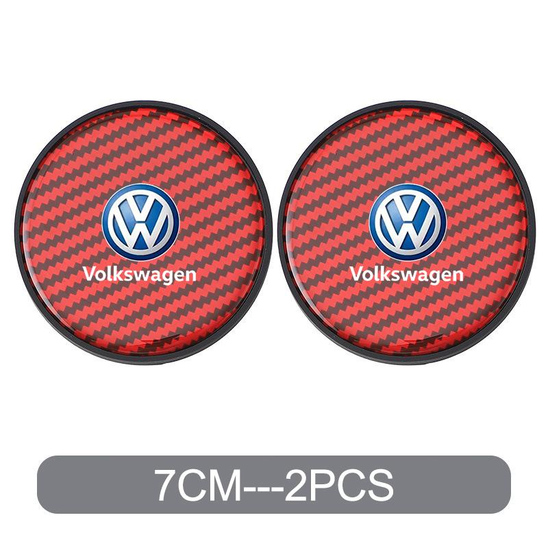 HAT1 2PCS PU Car Water Cup Pad Coaster Rubber Mat Bottle Holder for Volkswagen Golf 4 mk5 Passat b8 b5 VW Sharan Polo 6R Tiguan Rline