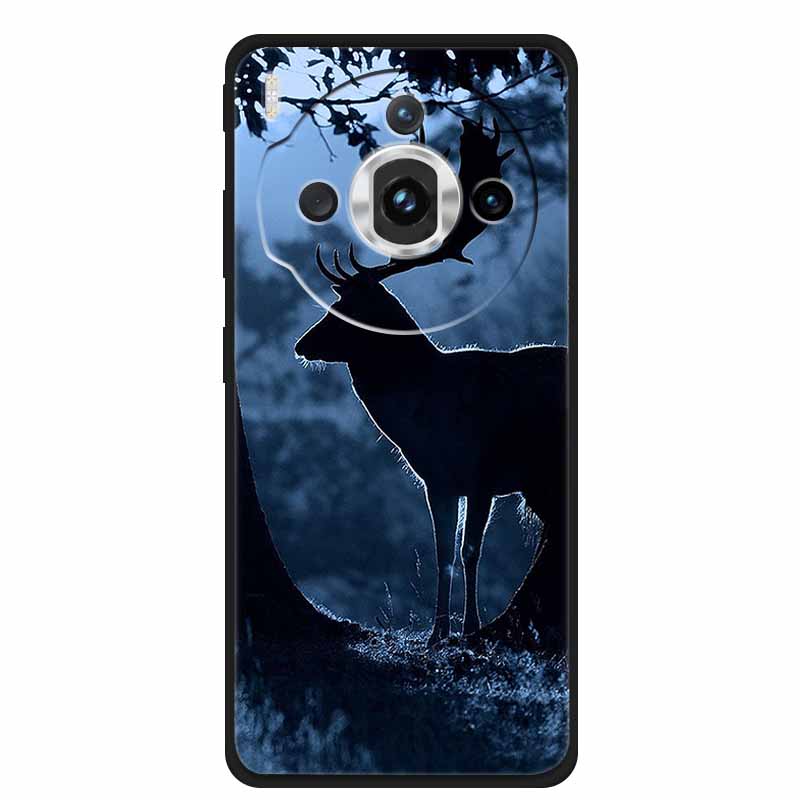 For ZTE nubia Z60S Pro 6.78" Case TPU Soft Black Silicone Painted Cute Cat Starry Cover for Nubia Z60S Pro Luxury Animals Funda