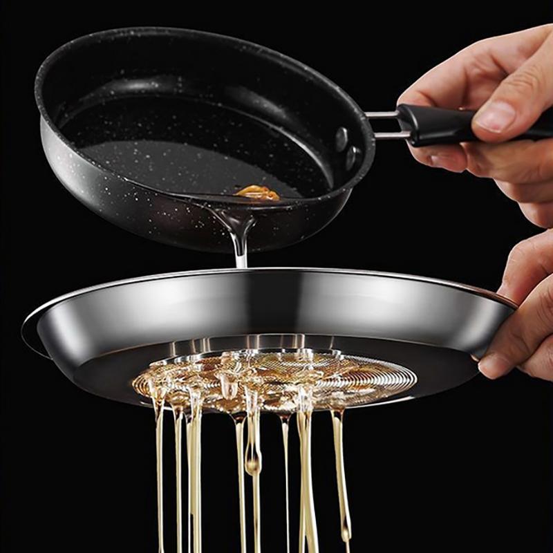 1.5/4L Stainless Steel Household Oil Filter Pot Lard Strainer Tank Container Jug Large Capacity Storage Can Kitchen Cooking Tool