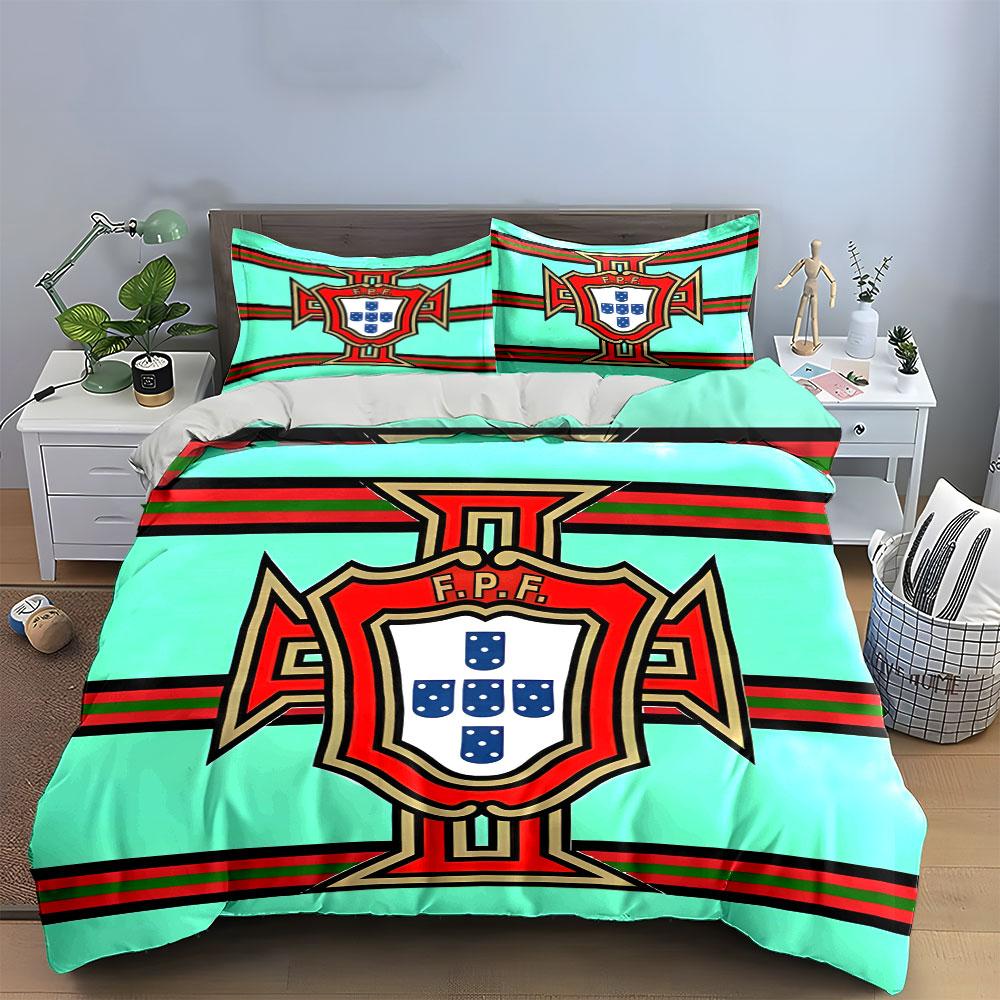 Portugal Football Federation Logo. Bedding Sets Duvet Cover Sets Duvet Covers Pillowcases(1 * Duvet Cover 2 * Pillowcases Without Duvet Insert)