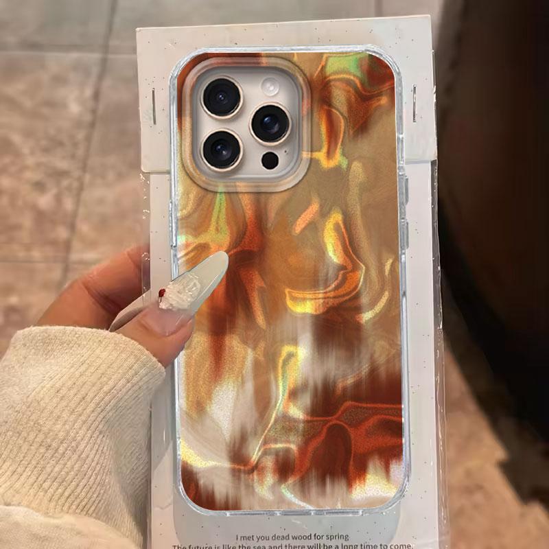 For iPhone 16 15 13 Plus Pro Max 14 Pro 7 8 Plus SE XS XR 5G Phone Cover Brown Gradient For iPhone 16e Silicone Soft Back Bags