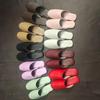 Spring & Autumn Lambskin Leather Slippers - Japanese Style Indoor Couple Slippers for Home & B&B Vacations
