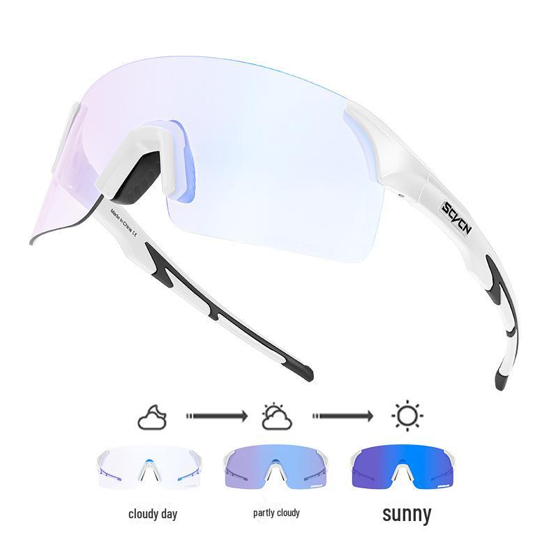SCVCN Color-Changing Cycling and Outdoor Glasses for Men and Women