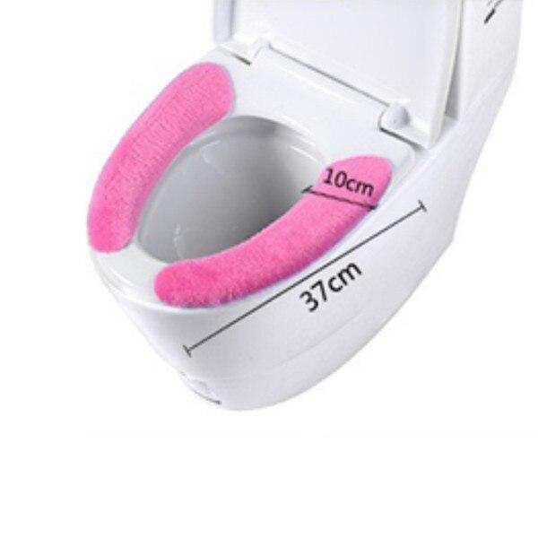 Husă universală pentru scaune de toaletă, pastă moale pentru toaletă, pernă pentru scaune lipicioasă, lavabilă pentru baie, capac pentru scaun, pernă, culoare solidă