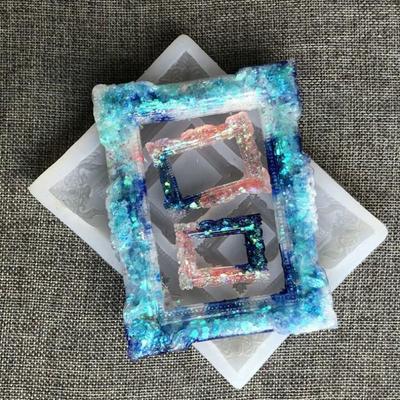Frame Set Jewelry Box DIY Crystal Epoxy Resin Mold Silicone Storage Box Mold Jewelry Making Tools