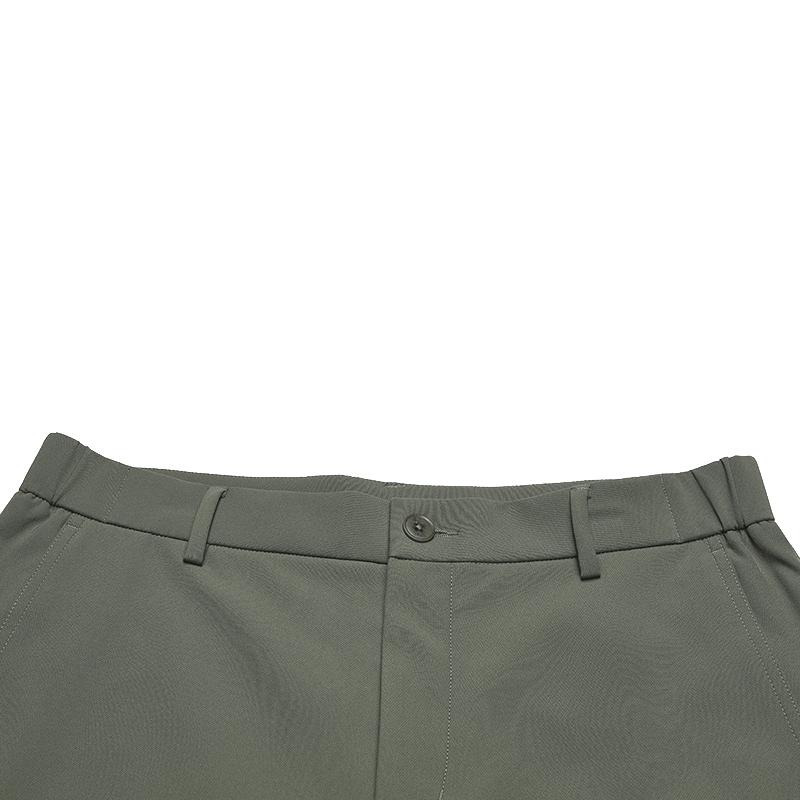 FILA WHITE Casual Pants Men's Army Navy Green Moderate Straight Fit Pants F11M533804FKK
