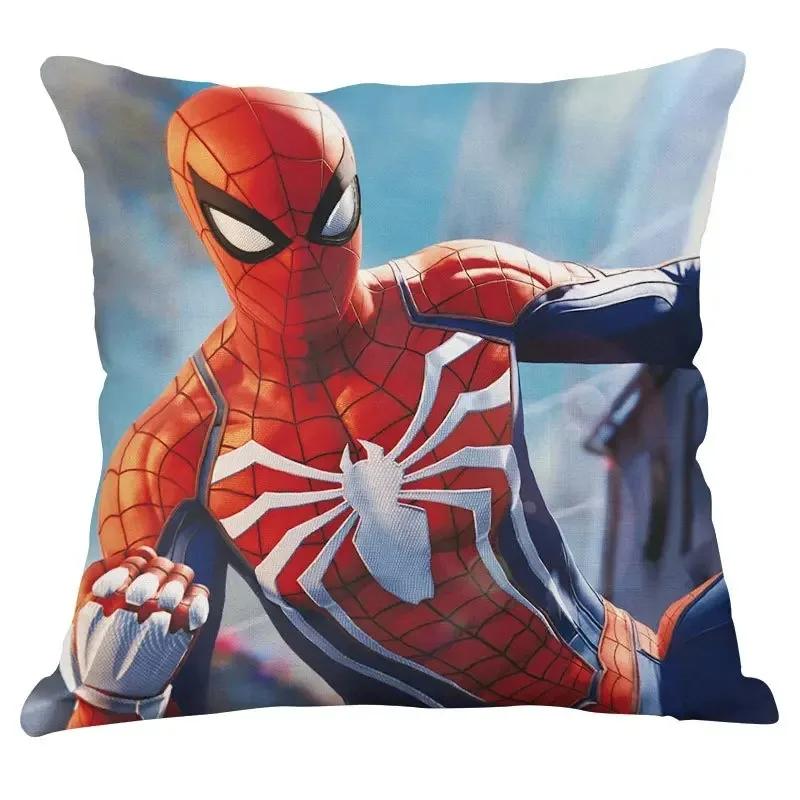 

Spiderman pillow cover Marvel superhero living room sofa cushion cover suitable for home bedroom room decoration children gift 16x16Inch