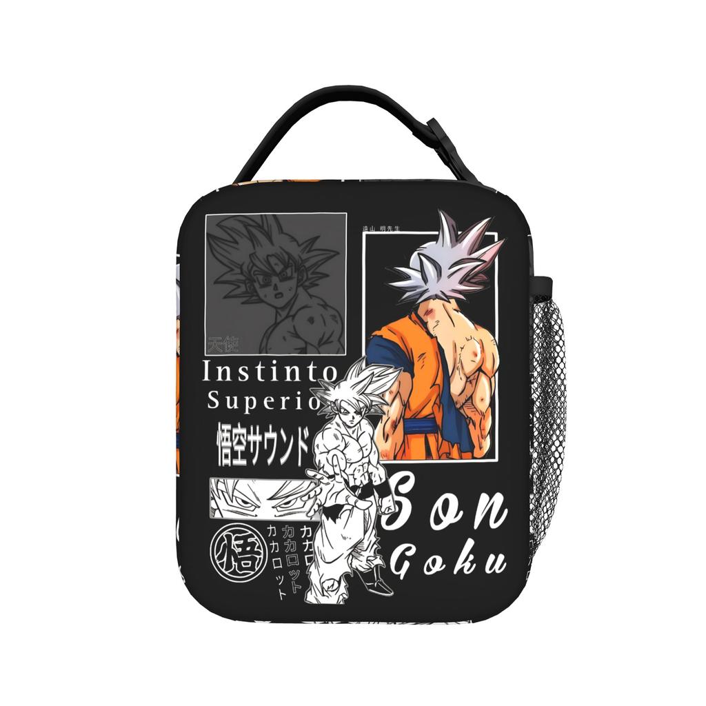 DBZ Insulated Lunch Bag Leakproof Vegeta Anime Meal Container Thermal Bag Tote Lunch Box Work Outdoor Men Women