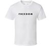Frihet Charlie Kirk Vit T-shirt