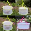 Foldable Clothes Lightweight Drying Mesh Basket With Large Diameter For Home Use