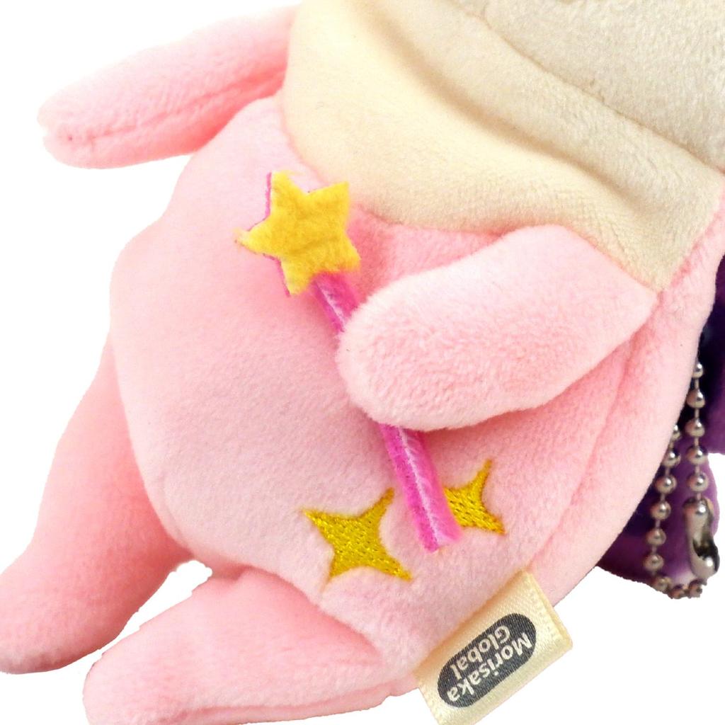 Morisaka Global Mochi Kawauso Fairy Mini Pink 7 X 6 X 14 Cm Otter Plush Toy Fairy Pastel Stuffed Animal Photography Healing Soft To the Touch Cute