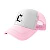 L Logo Mesh Trucker Hat White Black Ventilated Baseball Cap Stylish Casual Outdoor Wear Breathable Design