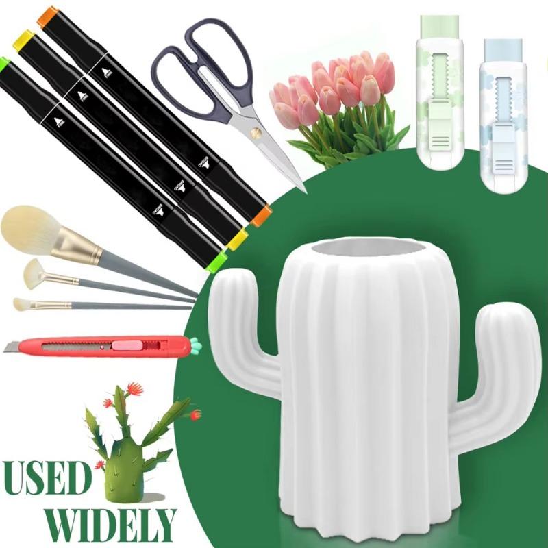 Make-up-Pinsel Aufbewahrungsbox Rasierer Zahnbürstenhalter Kosmetik Lippenstift Schmuck Kaktus Aufbewahrungsständer Badezimmer Schreibtisch Organizer