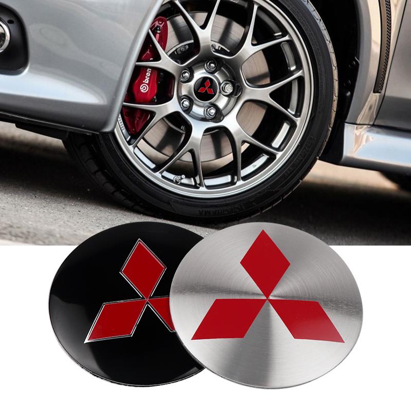 4Pcs 56/60mm Car Emblem Wheel Center Hub Cap Auto Accessories For Mitsubishi 9 Ralliart EX ASX L200 Colt Outlander Pajero Cross