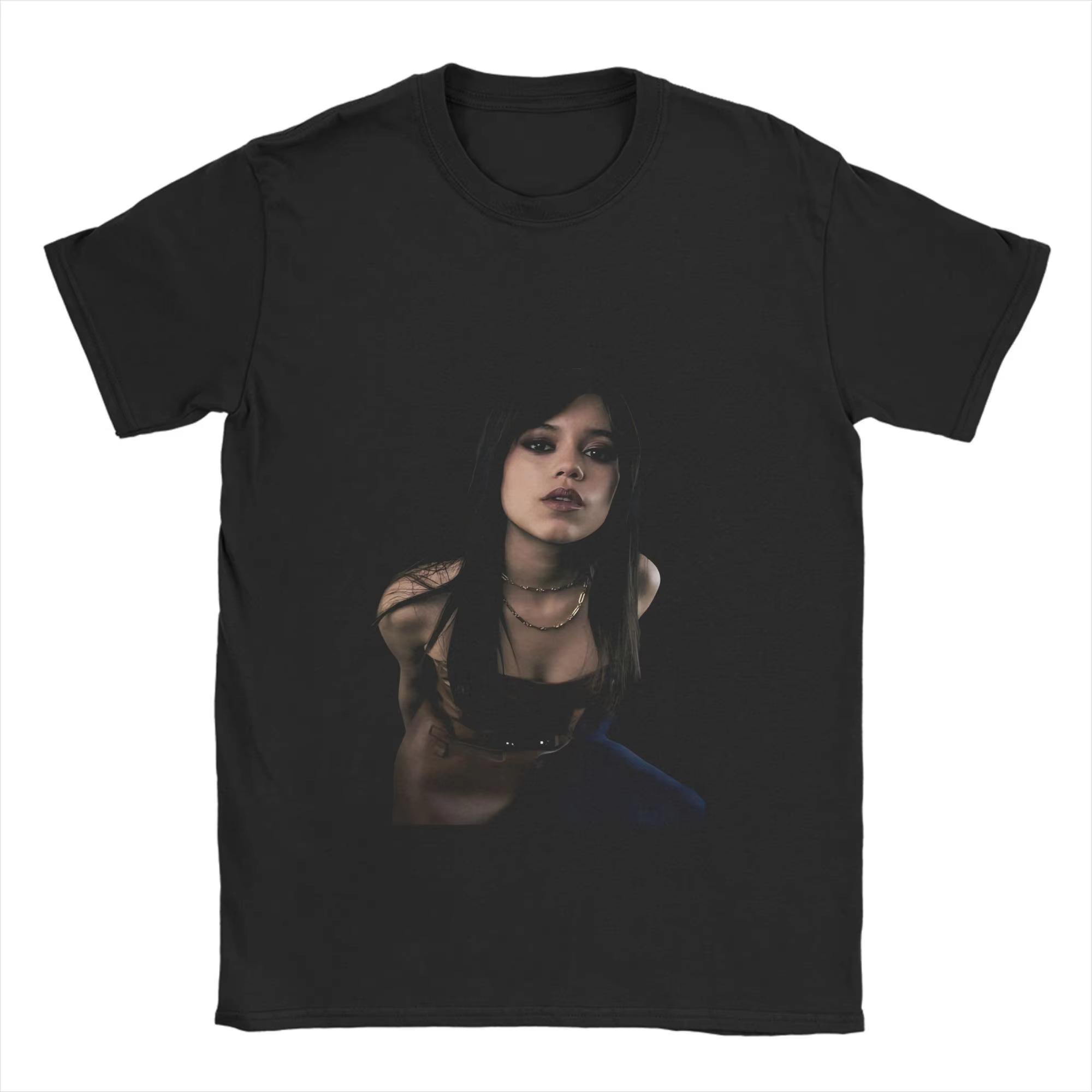 Unisex Jenna Ortegas TShirts Pure Cotton Tops Beach Y2k Retro TShirt Fashion Casual Unisexs Clothing Unisexs Summer T Shirt 2XL