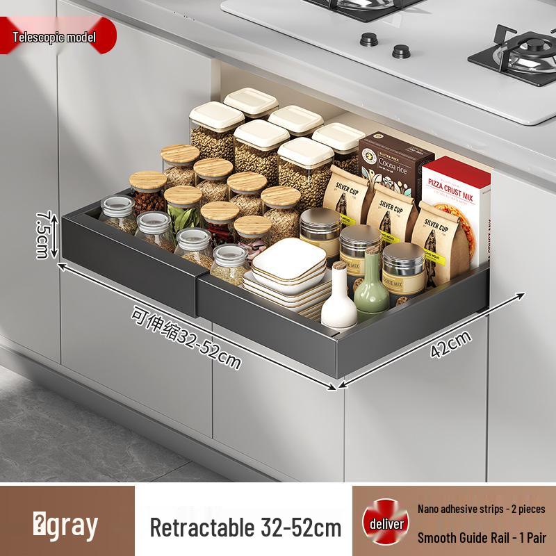 

Выдвижной органайзер для шкафа без сверления для кастрюль, сковородок и посуды под раковину