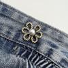 Button Clasps Flower Pants Button Tightener Waist Buckle Jean Buttons for Loose Jeans  Skirts