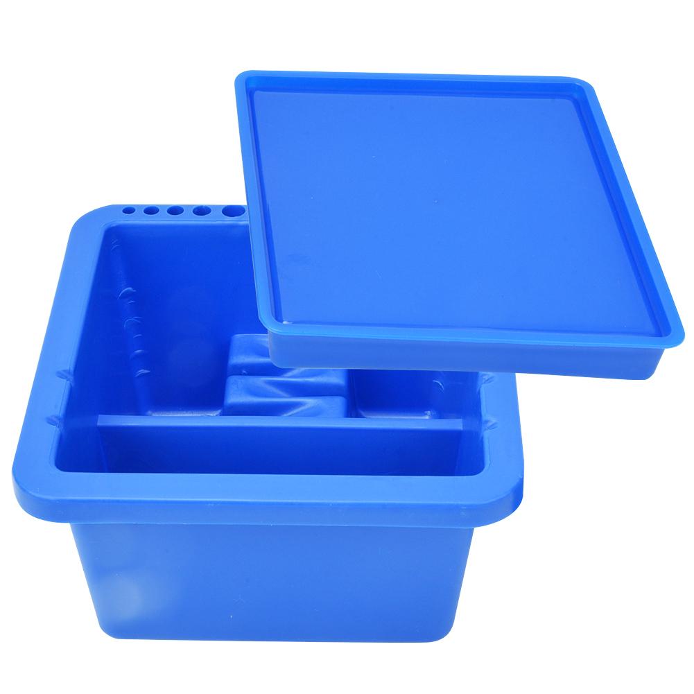 Plastic Brush Washing Bucket Multi Function Square Pen Washer Art Supplies Washing Tool Art Set