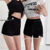 Lisa-Style Hip-Hop Jazz Black Slimming Shorts - Spicy Tight Hip-Hugging Elastic Hot Pants