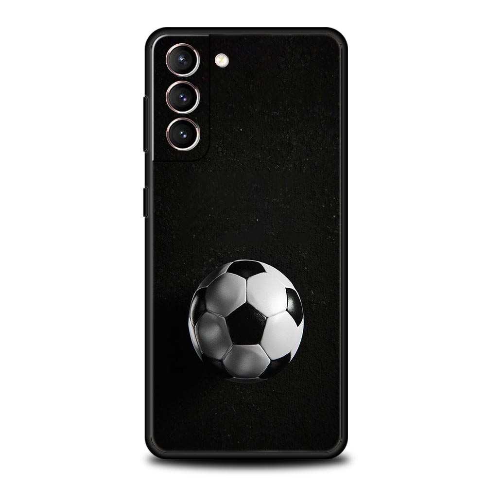Phone Case For Samsung Galaxy S23 S22 Ultra S20 S21 FE 5G S10 S9 Plus S10E S8 Note 20 Silicone Cover Soccer ball Football Field