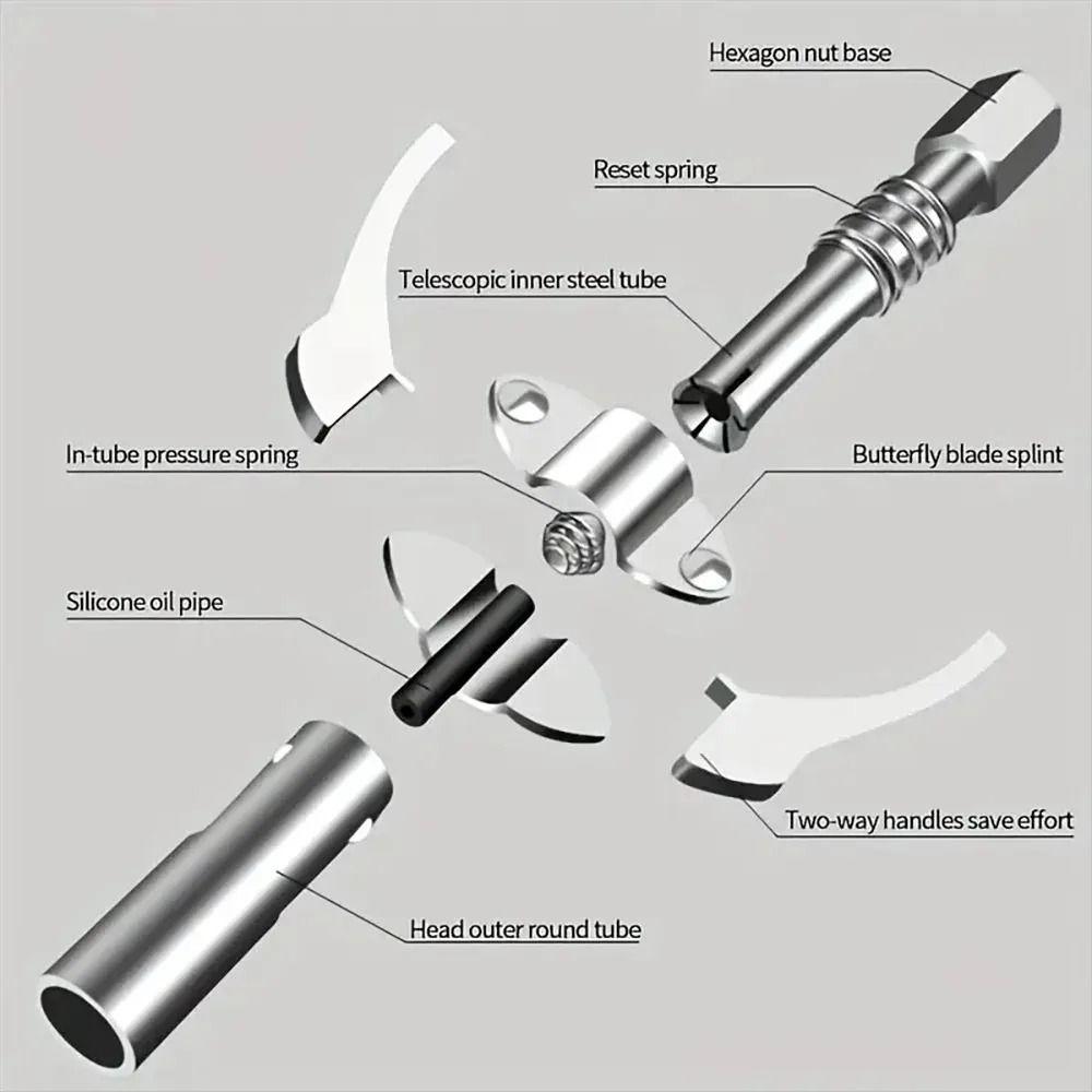 Hochleistungsöl Fettdüse Schnellverschluss Hochdruckdüse Neuer Fettschlauchkuppler