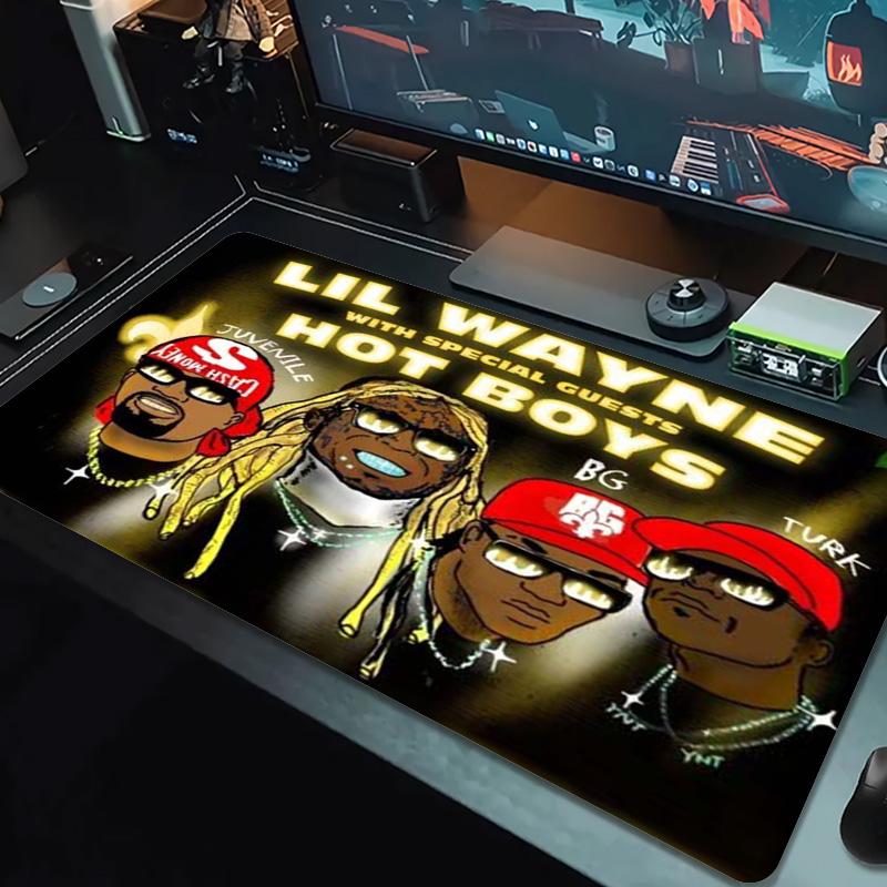Lil Wayne Color Mouse Pad Large Gaming Table Cushion Non-slip Laptop Tablet Big Mousepad XXL Mat Mini PC Playmat With Lock Edge
