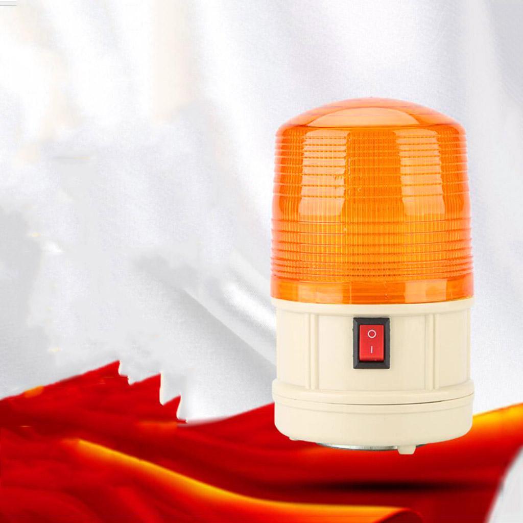 DC6V / 12V Warning Lights with LED Flash Construction Rotation Warning Lamp
