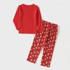 European & American Christmas Red Parent-Child Matching Pajama Set