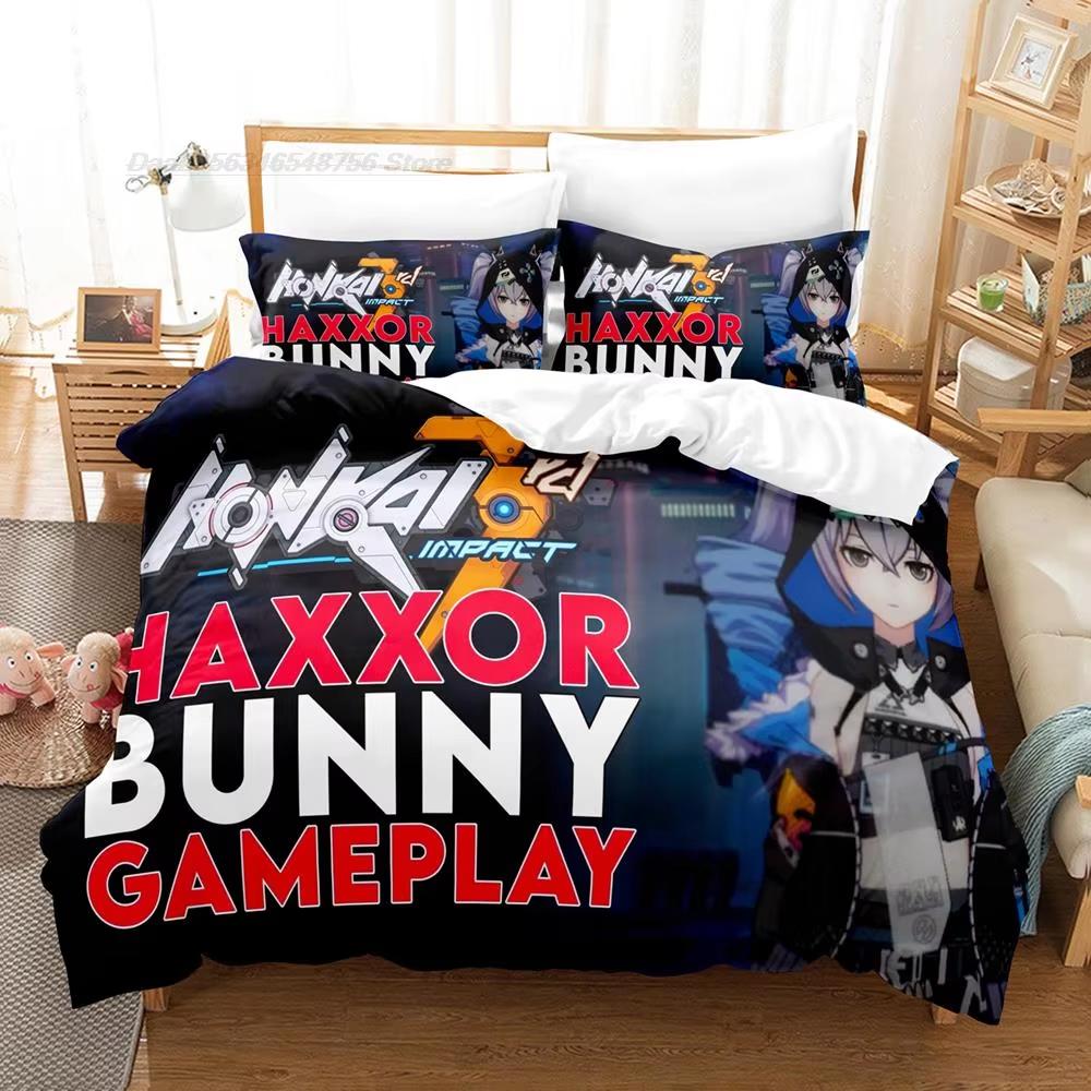 Honkai Impact 3rd Bedding Set Single Twin Full Queen King Size Bed Set Adult Kid Bedroom Duvet Cover Sets 3D Print Kawaii Anime