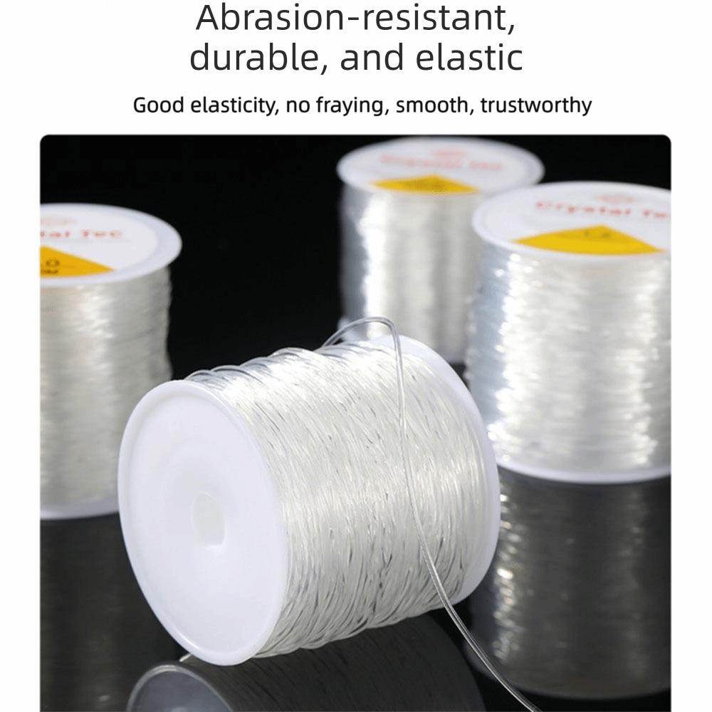 100m Elastisches Kristallgarn 0,4-2mm Elastische Armband Schnur DIY Dehnbare Schnur Linie Armbänder Herstellung