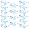 12/16 Pack Rimless Star Shaped Sunglasses New Fashion Candy Color Set Shades Women's Trendy Cute Party Props Sun Glasses