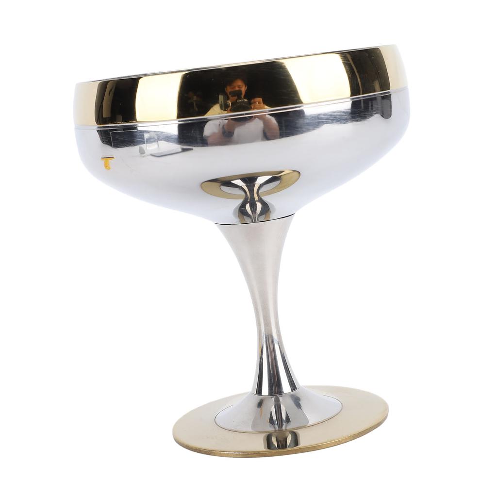 Eisbecher 200ml SUS304 Edelstahl Sturzsicherer Fuß Eisbecher zum Servieren von Dessert Pudding Obst