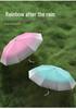 Gradient Color Automatic Foldable Umbrella for Sun & Rain with UV Protection for Women